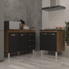 Balcão Para Cooktop 4 Bocas Fran E Armário Bruna 118 Cm Cozin