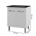 Balcao Para Cooktop 4 Bocas Jade Mobbs Cor:branco