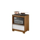 Balcão Para Cooktop 4 Bocas Nt 3110 Freijo Trend/branco New