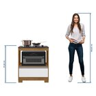 Balcão Para Cooktop 4 Bocas Nt 3110 Freijo Trend/branco New