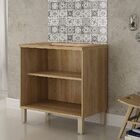 Balcão Para Cooktop 4 Bocas Paris Sallêto Grafite/off White