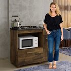 Balcão Para Cooktop 4 Bocas Violeta Kaiki Móveis Ypê