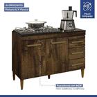 Balcão Para Cooktop 4 Bocas Virtus Kaiki Móveis Ypê