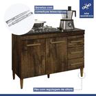 Balcão Para Cooktop 4 Bocas Virtus Kaiki Móveis Ypê