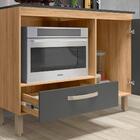 Balcão Para Cooktop 4 E 5 Bocas 1 Porta 1 Gaveta Freijó Chumb