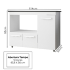 Balcao Para Cooktop 5 Bocas 114cm 9475 Mobbs