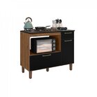 Balcão Para Cooktop 5 Bocas 2 Portas 1 Gaveta Master  Natura/