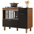 Balcão Para Cooktop 5 Bocas 2 Portas 1 Gaveta Master Cinamomo