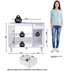 Balcão Para Cooktop 5 Bocas 2 Portas 1 Gaveta Master Cinamomo