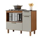 Balcão Para Cooktop 5 Bocas 2 Portas 1 Gaveta Master Cinamomo