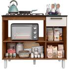 Balcão Para Cooktop 5 Bocas 2 Portas 1 Gaveta Natura Off Whit