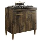 Balcão Para Cooktop 5 Bocas 2 Portas Sevilha Ypê