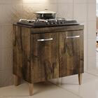 Balcão Para Cooktop 5 Bocas 2 Portas Sevilha Ypê