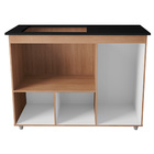 Balcao Para Cooktop 5 Bocas Ana Savana Preto Mobbs