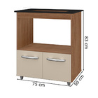 Balcao Para Cooktop 5 Bocas Elisa Mobbs Cor:savana Off White