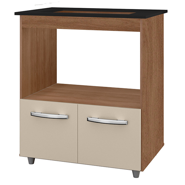 Balcao Para Cooktop 5 Bocas Elisa Mobbs Cor:savana Off White