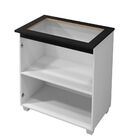 Balcão Para Cooktop 5 Bocas Fox Arte Móveis Branco Branco