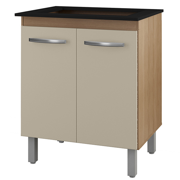 Balcao Para Cooktop 5 Bocas Jade Savana Off White Mobbs