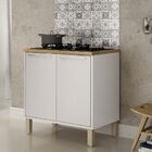 Balcão Para Cooktop 5 Bocas Paris Sallêto Branco