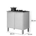 Balcão Para Cooktop 5 Bocas Paris Sallêto Branco