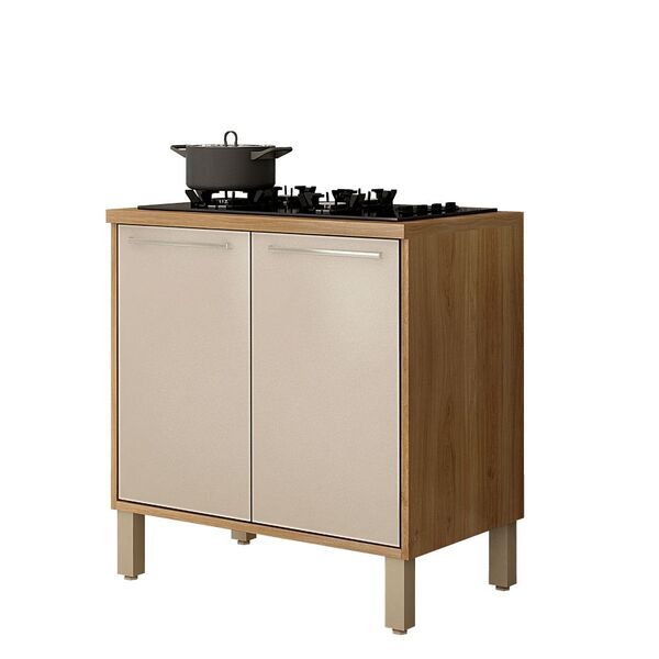 Balcão Para Cooktop 5 Bocas Paris Sallêto Carvalho/off