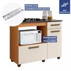 Balcão Para Cooktop 5 Bocas Violeta Kaiki Móveis Nature Off W