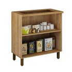 Balcão Para Cooktop 60x35cm 2 Portas Perola Valdemóveis Cinam