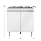 Balcão Para Cooktop Armário De Cozinha Andréia - Ajl Móveis -