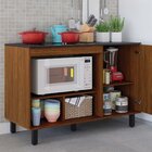 Balcão Para Cooktop Buffet Cozinha Cook 1 Porta  Nogueira Cai