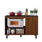 Balcão Para Cooktop Buffet Cozinha Cook 1 Porta  Nogueira Cai