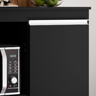 Balcão Para Cooktop Carla 1 Porta Preto Ajl