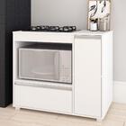 Balcão Para Cooktop Com 2 Portas E 1 Nicho - Branco