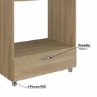 Balcão Para Cooktop Com 5 Bocas E Forno - Carvalho