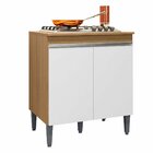 Balcão Para Cooktop Com Tampo 4 Ou 5 Bocas 2 Portas Adriana A