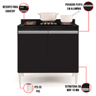 Balcão Para Cooktop De Cozinha Com Tampo 2 Portas Brenda 80 C