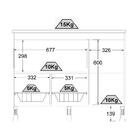 Balcão Para Cooktop Ditália Ba-60 Branco