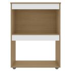 Balcão Para Cooktop E Forno Microondas 75cm Adriana Amêndoa/b