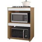 Balcão Para Cooktop E Forno Microondas 75cm Adriana Amêndoa/b