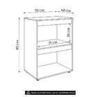 Balcão Para Cooktop E Forno Microondas 75cm Adriana Amêndoa/b