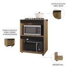 Balcão Para Cooktop E Forno Microondas 75cm Adriana Amêndoa/p