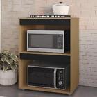 Balcão Para Cooktop E Forno Microondas 75cm Adriana Amêndoa/p
