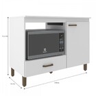 Balcão Para Cooktop E Nicho Para Forno Roma 1 Porta 1 Gaveta