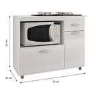 Balcão Para Cooktop Isabel 2 Pt 1 Gv Branco