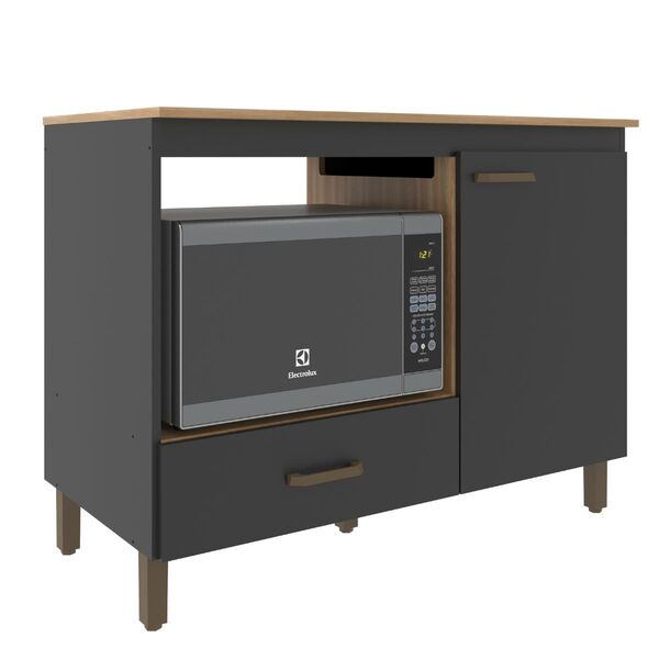 Balcão Para Cooktop Multiuso 1 Porta E 1 Gaveta -  Florença -