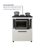 Balcão Para Cooktop Viena 5 Bocas 1 Porta Kaiki Móveis