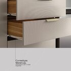 Balcão Para Cozinha 120cm 2 Portas 2 Gavetas Olga Amêndola/nu