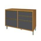 Balcão Para Cozinha 1 Porta 4 Gavetas Baronesa 100% Mdf Freij