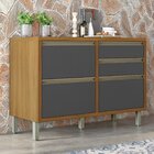 Balcão Para Cozinha 1 Porta 4 Gavetas Baronesa 100% Mdf Freij