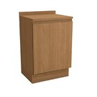 Balcão Para Cozinha 1 Porta 60cm Com Tampo Ciela Canela