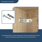 Balcão Para Cozinha 1 Porta 90° Evolution Plus   Tannat/branco